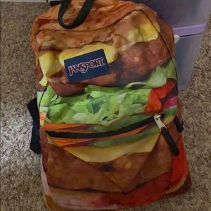jansport cheeseburger backpack
